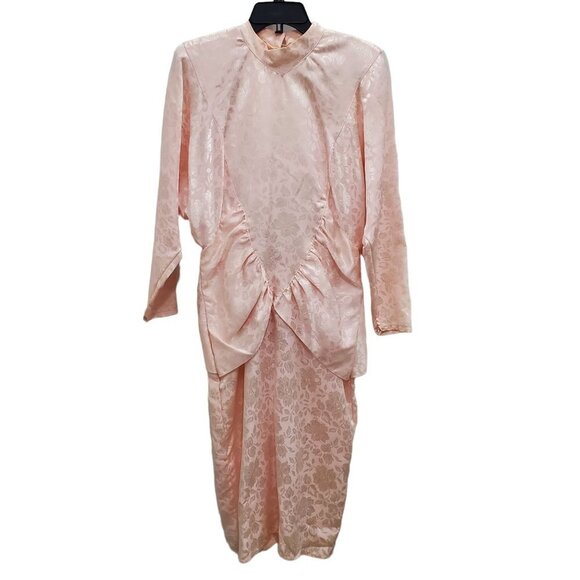 Specially Fashioned by Eleni Women's Vintage Handmade 70s OOAK Pink Prom Dress 8 - Picture 1 of 4